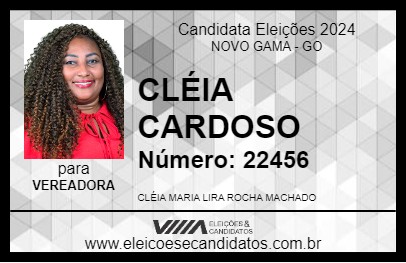 Candidato CLÉIA CARDOSO 2024 - NOVO GAMA - Eleições