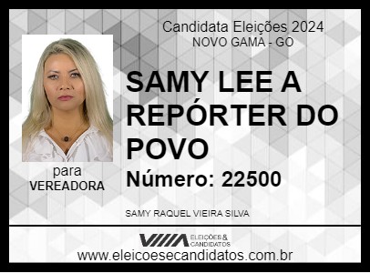 Candidato SAMY LEE A REPÓRTER DO POVO 2024 - NOVO GAMA - Eleições