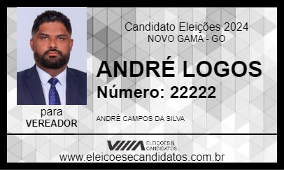 Candidato ANDRÉ LOGOS 2024 - NOVO GAMA - Eleições