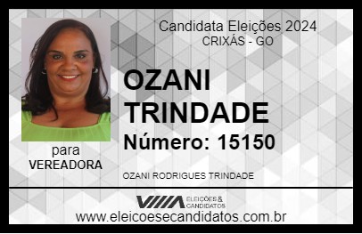 Candidato OZANI TRINDADE 2024 - CRIXÁS - Eleições