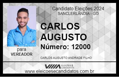 Candidato CARLOS AUGUSTO 2024 - SANCLERLÂNDIA - Eleições