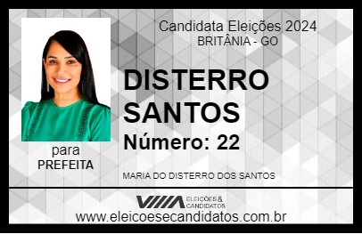 Candidato DISTERRO SANTOS 2024 - BRITÂNIA - Eleições