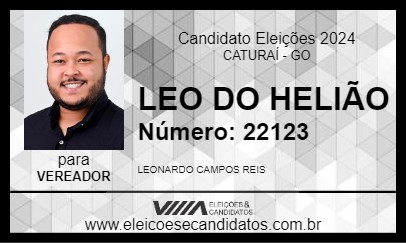 Candidato LEO DO HELIÃO 2024 - CATURAÍ - Eleições