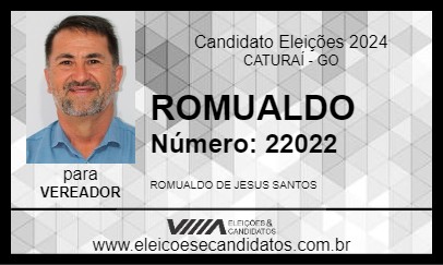 Candidato ROMUALDO 2024 - CATURAÍ - Eleições