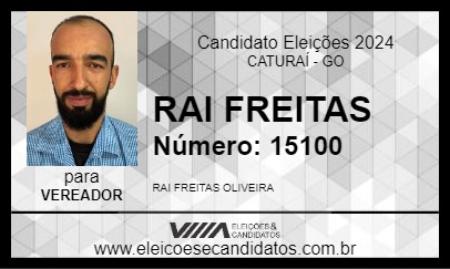 Candidato RAI FREITAS 2024 - CATURAÍ - Eleições