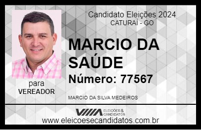 Candidato MARCIO DA SAÚDE 2024 - CATURAÍ - Eleições