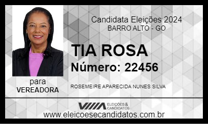 Candidato TIA ROSA 2024 - BARRO ALTO - Eleições