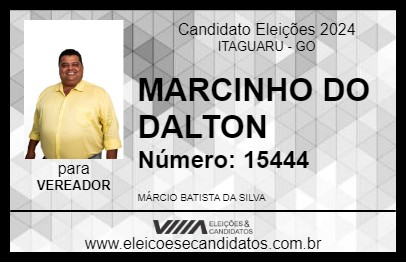 Candidato MARCINHO DO DALTON 2024 - ITAGUARU - Eleições