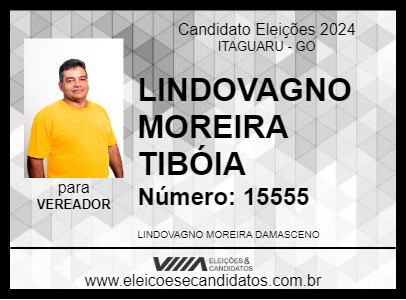 Candidato LINDOVAGNO MOREIRA TIBÓIA 2024 - ITAGUARU - Eleições