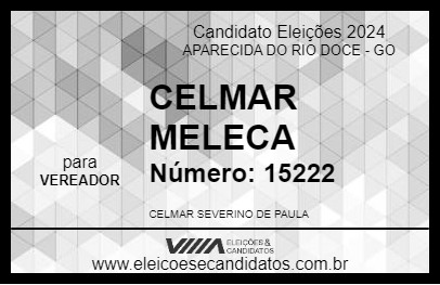 Candidato CELMAR SEVERINO 2024 - APARECIDA DO RIO DOCE - Eleições