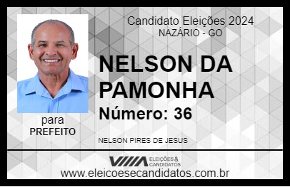 Candidato NELSON DA PAMONHA 2024 - NAZÁRIO - Eleições