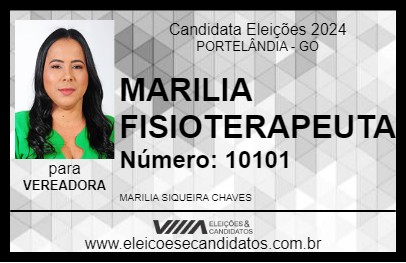 Candidato MARILIA FISIOTERAPEUTA 2024 - PORTELÂNDIA - Eleições