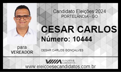 Candidato CESAR CARLOS 2024 - PORTELÂNDIA - Eleições