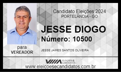 Candidato JESSE DIOGO 2024 - PORTELÂNDIA - Eleições