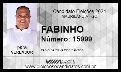 Candidato FABINHO 2024 - MAURILÂNDIA - Eleições