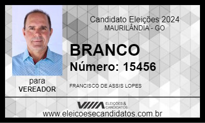 Candidato BRANCO 2024 - MAURILÂNDIA - Eleições