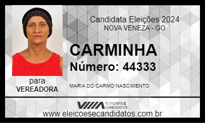 Candidato CARMINHA 2024 - NOVA VENEZA - Eleições