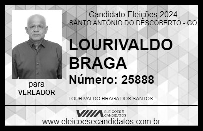 Candidato LOURIVALDO BRAGA 2024 - SANTO ANTÔNIO DO DESCOBERTO - Eleições