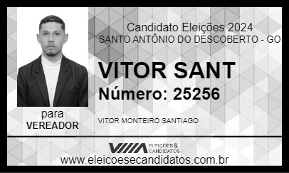 Candidato VITOR SANT 2024 - SANTO ANTÔNIO DO DESCOBERTO - Eleições