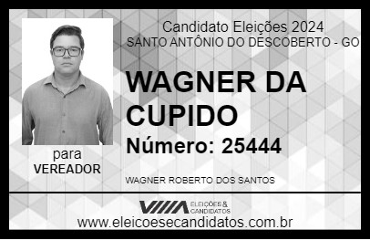 Candidato WAGNER DA CUPIDO 2024 - SANTO ANTÔNIO DO DESCOBERTO - Eleições