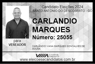 Candidato CARLANDIO MARQUES 2024 - SANTO ANTÔNIO DO DESCOBERTO - Eleições