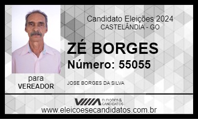 Candidato ZÉ BORGES 2024 - CASTELÂNDIA - Eleições