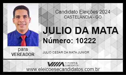 Candidato JULIO DA MATA 2024 - CASTELÂNDIA - Eleições