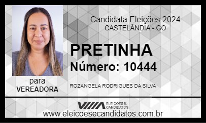 Candidato PRETINHA 2024 - CASTELÂNDIA - Eleições