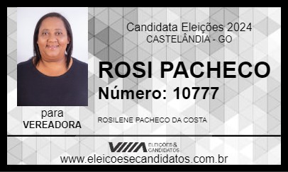 Candidato ROSI PACHECO 2024 - CASTELÂNDIA - Eleições