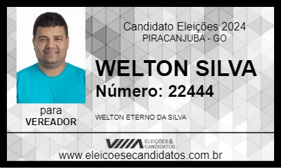 Candidato WELTON SILVA 2024 - PIRACANJUBA - Eleições