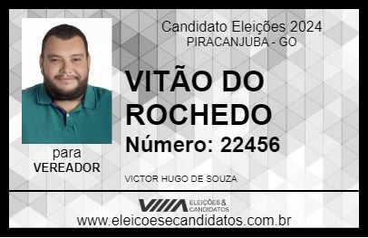 Candidato VITÃO DO ROCHEDO 2024 - PIRACANJUBA - Eleições