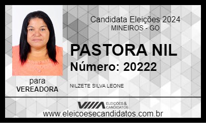 Candidato PASTORA NIL 2024 - MINEIROS - Eleições