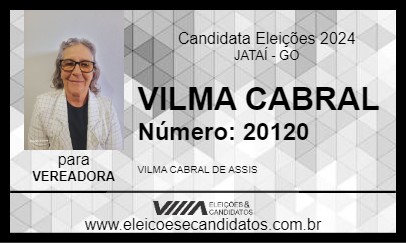 Candidato VILMA CABRAL 2024 - JATAÍ - Eleições