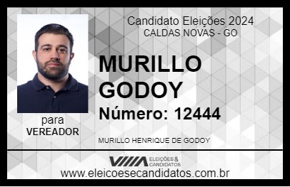 Candidato MURILLO GODOY 2024 - CALDAS NOVAS - Eleições