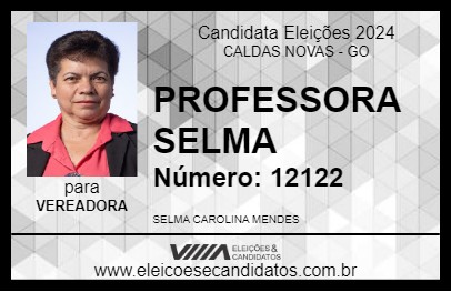 Candidato PROFESSORA SELMA 2024 - CALDAS NOVAS - Eleições