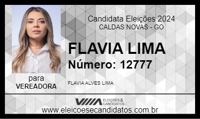 Candidato FLAVIA LIMA 2024 - CALDAS NOVAS - Eleições