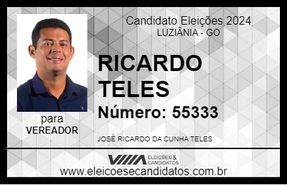 Candidato RICARDO TELES 2024 - LUZIÂNIA - Eleições