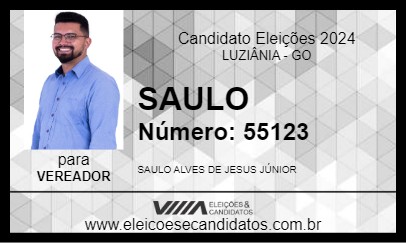 Candidato SAULO 2024 - LUZIÂNIA - Eleições