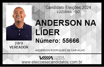 Candidato ANDERSON DA LÍDER 2024 - LUZIÂNIA - Eleições