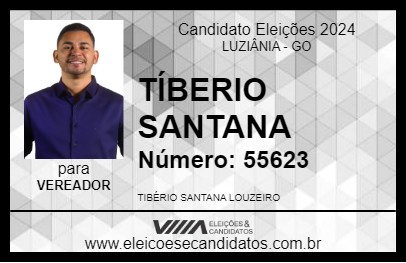 Candidato TIBÉRIO SANTANA 2024 - LUZIÂNIA - Eleições