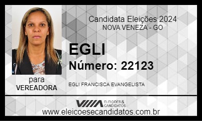 Candidato EGLI 2024 - NOVA VENEZA - Eleições