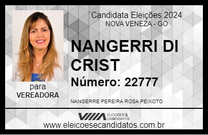 Candidato NANGERRI DI CRIST 2024 - NOVA VENEZA - Eleições