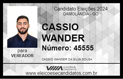 Candidato CASSIO WANDER 2024 - DAMOLÂNDIA - Eleições