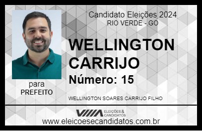 Candidato WELLINGTON CARRIJO 2024 - RIO VERDE - Eleições