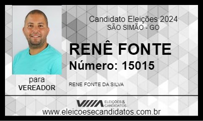 Candidato RENÊ FONTE 2024 - SÃO SIMÃO - Eleições