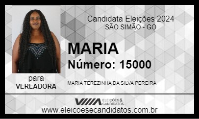 Candidato MARIA 2024 - SÃO SIMÃO - Eleições