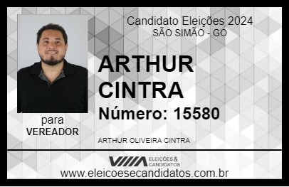 Candidato ARTHUR CINTRA 2024 - SÃO SIMÃO - Eleições