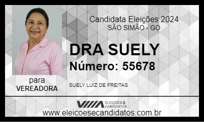 Candidato DRA SUELY 2024 - SÃO SIMÃO - Eleições