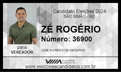 Candidato ZÉ ROGÉRIO 2024 - SÃO SIMÃO - Eleições