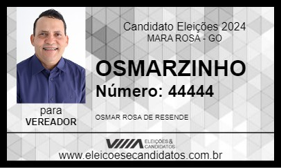 Candidato OSMARZINHO 2024 - MARA ROSA - Eleições